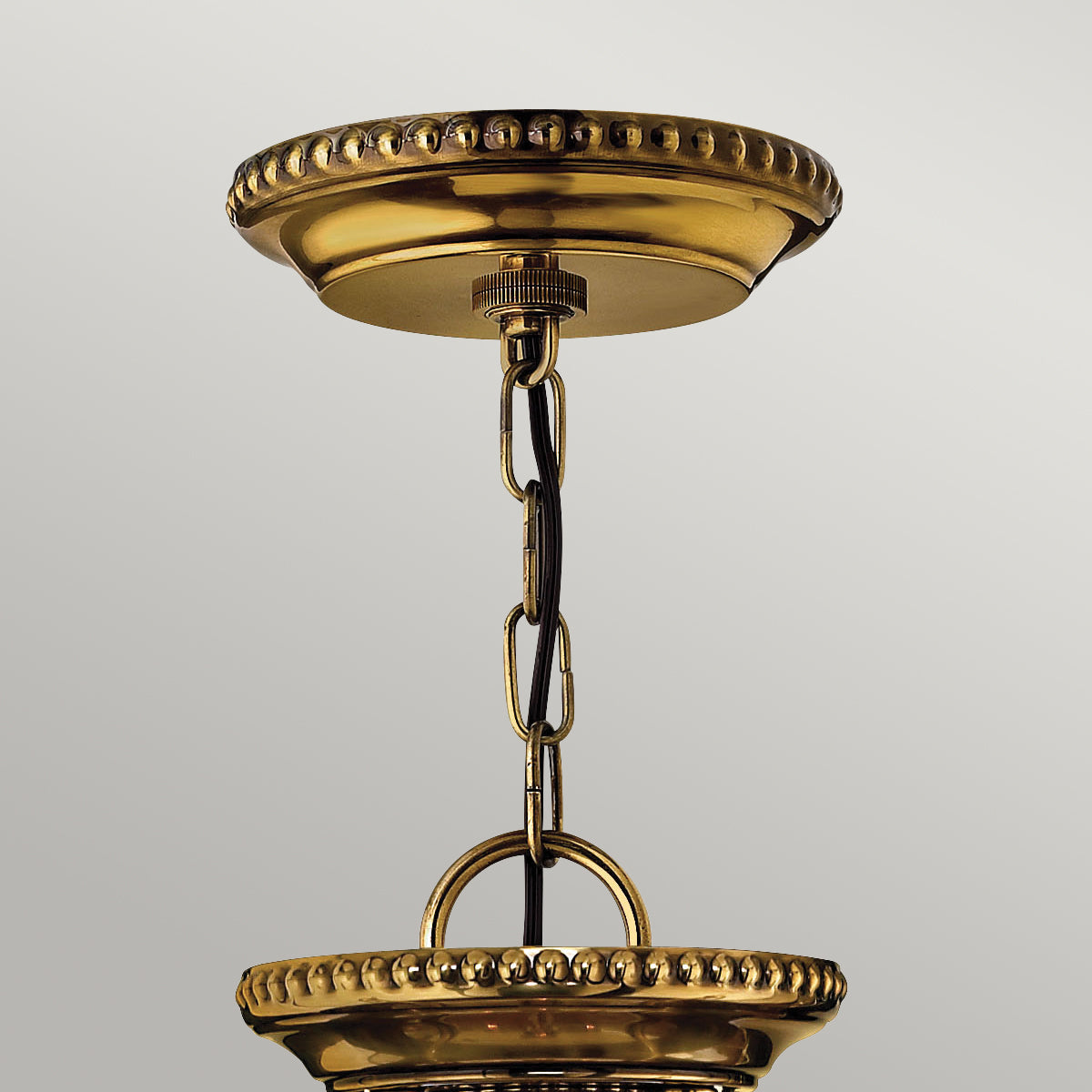 Hinkley Cambridge Small Pendant Light in Burnished Brass