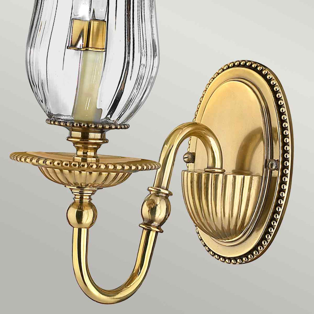 Hinkley Cambridge Wall Light in Burnished Brass
