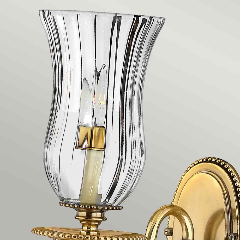 Hinkley Cambridge Wall Light in Burnished Brass