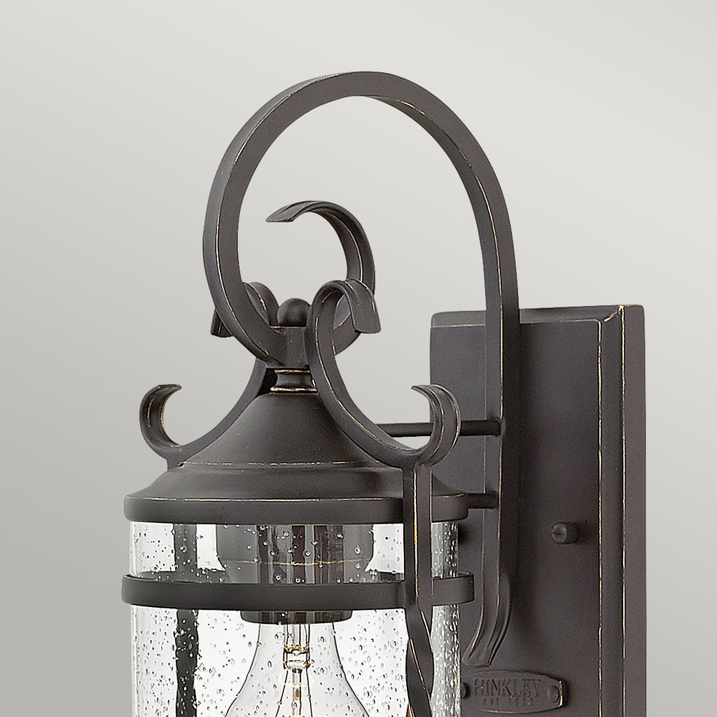 Hinkley Casa 1 Light Wall Lantern in Olde Black