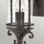 Hinkley Casa 2 Light Wall Lantern in Olde Black