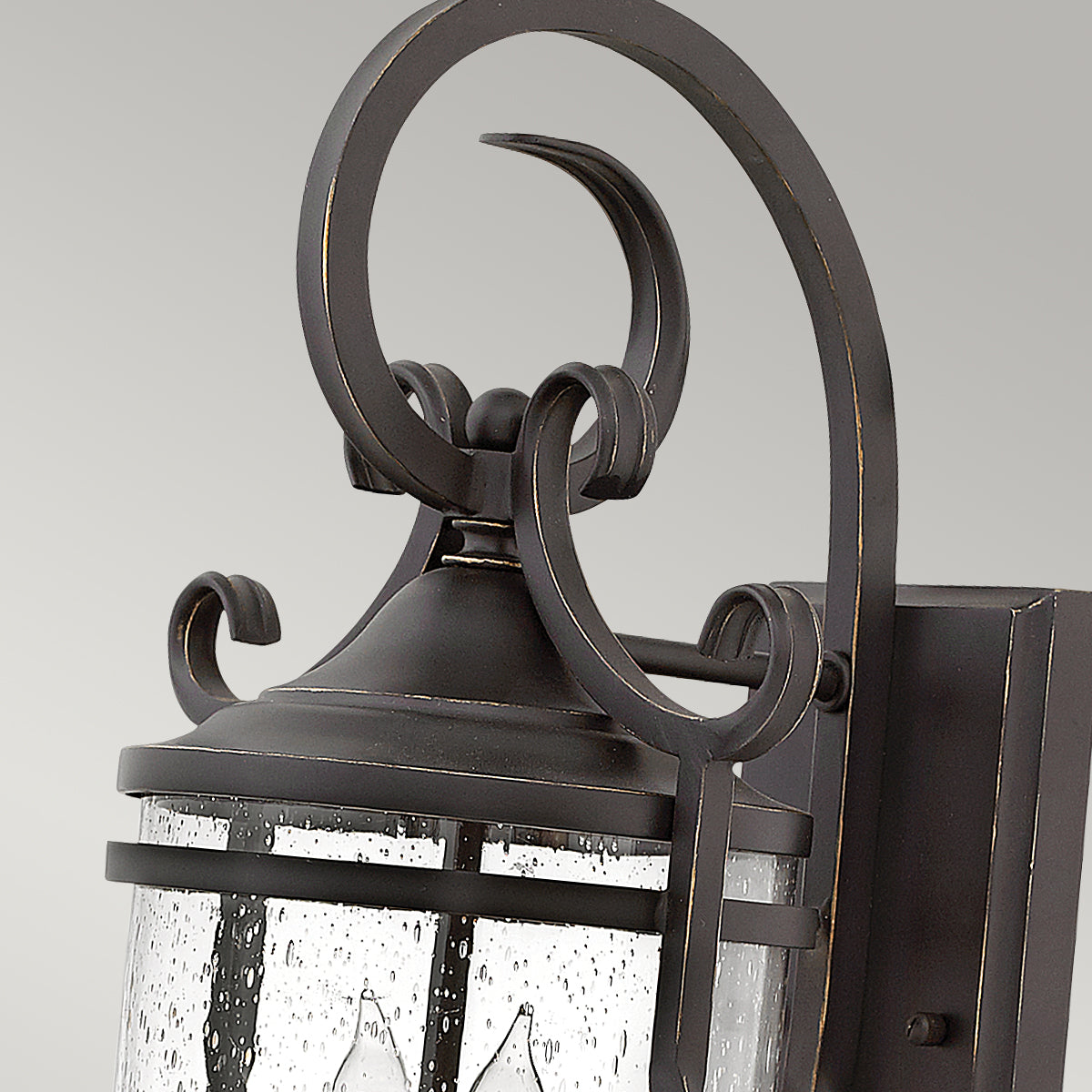 Hinkley Casa 2 Light Wall Lantern in Olde Black