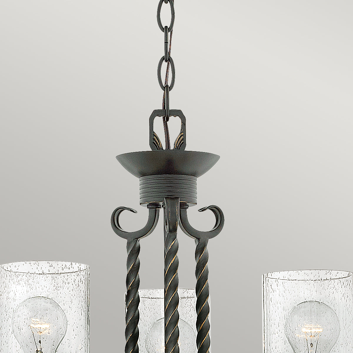 Hinkley Casa 3 Light Chandelier in Olde Black
