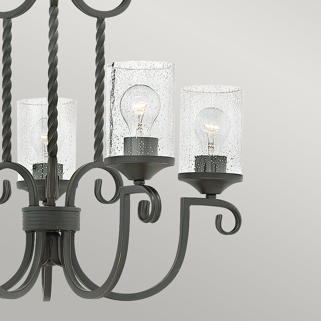 Hinkley Casa 5 Light Chandelier in Olde Black