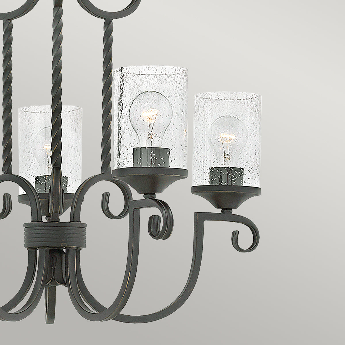 Hinkley Casa 5 Light Chandelier in Olde Black