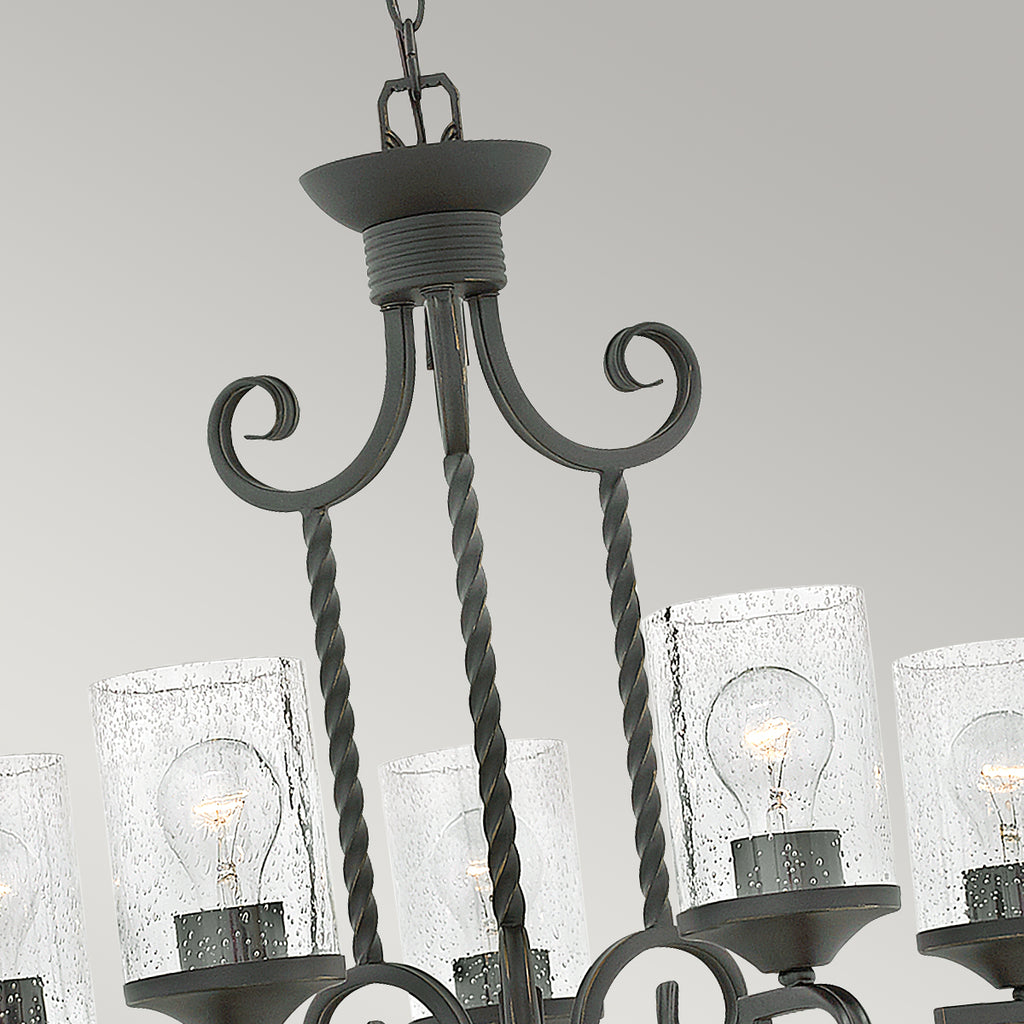 Hinkley Casa 5 Light Chandelier in Olde Black