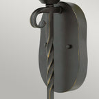 Hinkley Casa Single Wall Light in Olde Black