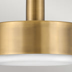 Hinkley Cedric Medium Pendant Black with Opal Glass