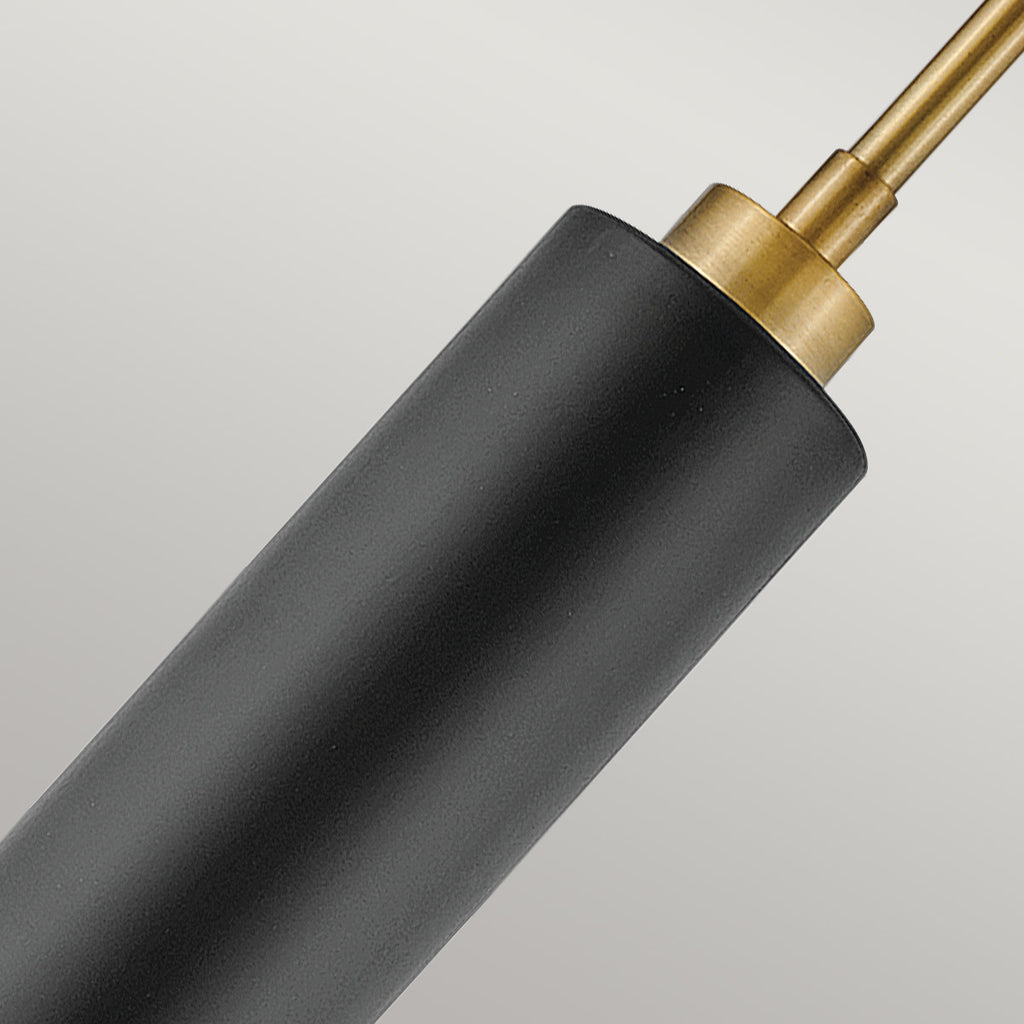 Hinkley Cedric Medium Pendant Lacquered Brass with Opal Glass