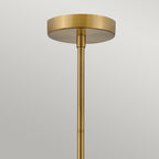 Hinkley Cedric Medium Pendant Lacquered Brass with Opal Glass