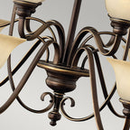 Hinkley Cello 15 Light Chandelier in Antique Bronze