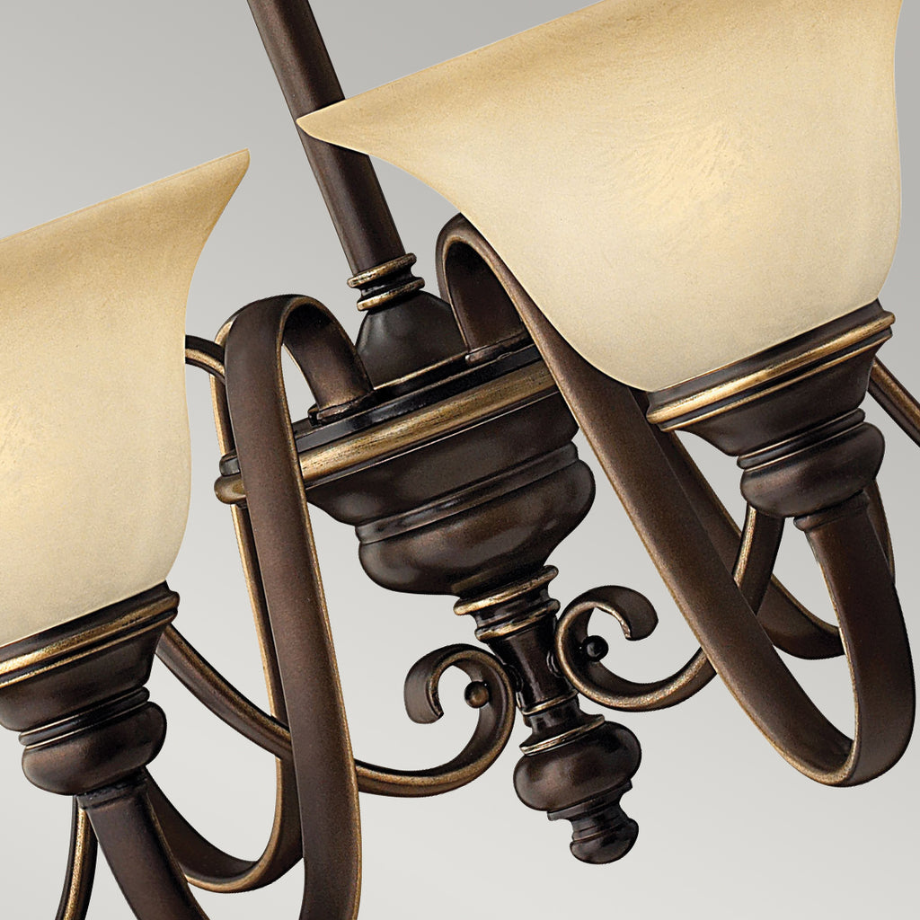 Hinkley Cello 6 Light Chandelier in Antique Bronze