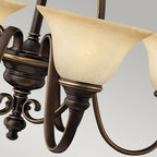 Hinkley Cello 6 Light Chandelier in Antique Bronze