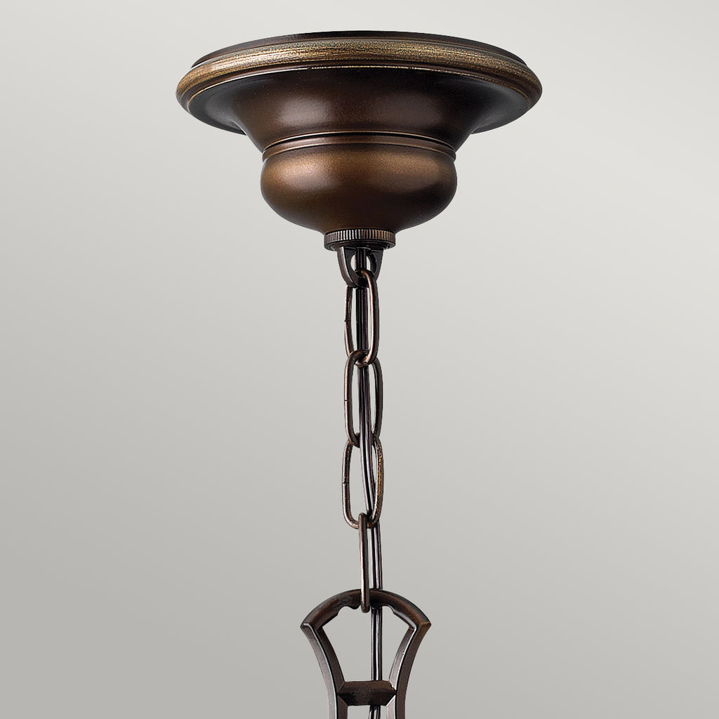 Hinkley Cello 6 Light Chandelier in Antique Bronze