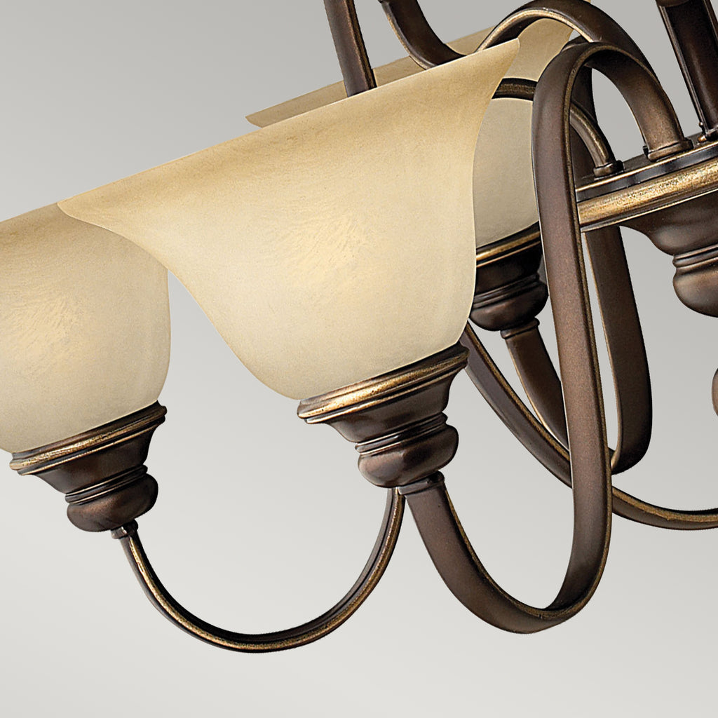 Hinkley Cello 9 Light Chandelier in Bronze