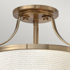 Hinkley Charlotte Semi Flush Ceiling Light in Brushed Caramel