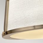 Hinkley Charlotte Semi Flush Ceiling Light in Brushed Caramel