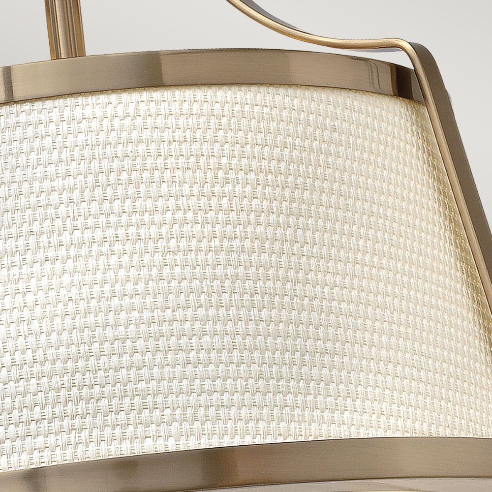 Hinkley Charlotte Semi Flush Ceiling Light in Brushed Caramel