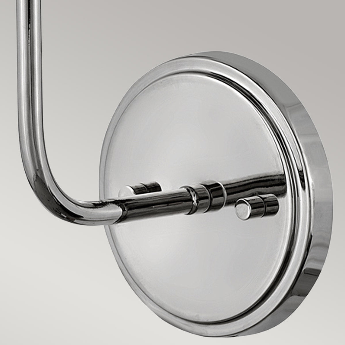 Hinkley Clarke Wall Light with Pull switch Polished Nickel & White Metal Shade