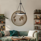 Hinkley Collier 4 Light Pendant Black Oxide with Opal Glass Shade