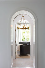 Hinkley Collier 5 Light Chandelier in Heritage Brass