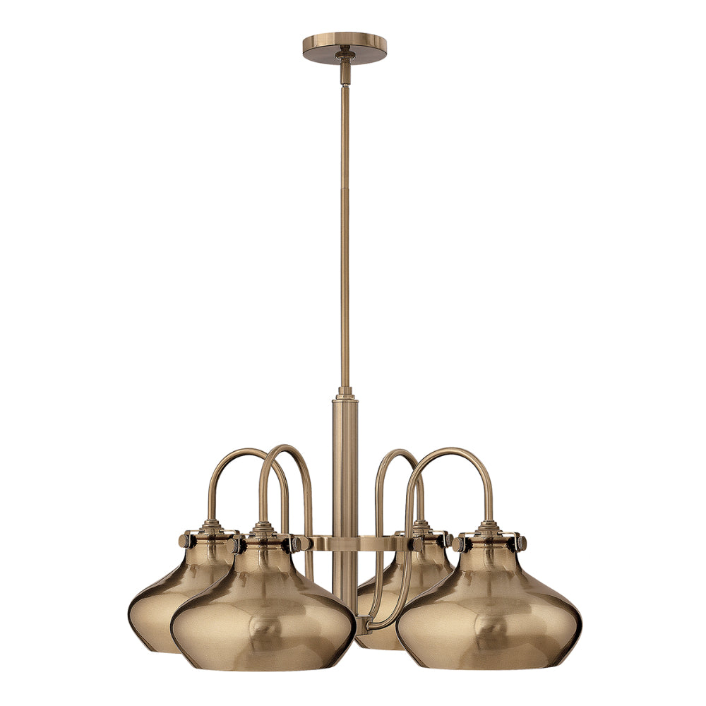 Hinkley Congress 4 Light Chandelier in Brushed Caramel