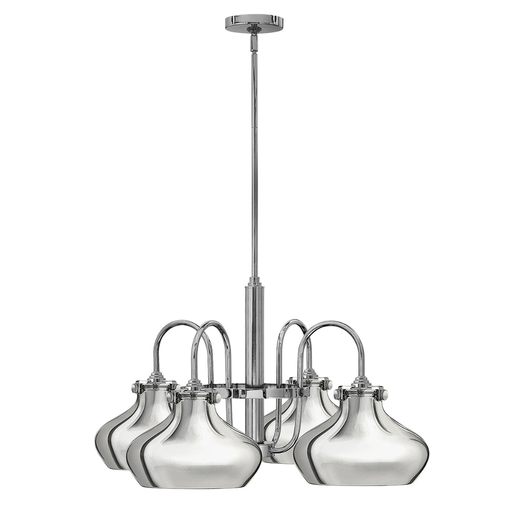Hinkley Congress 4 Light Chandelier in Chrome