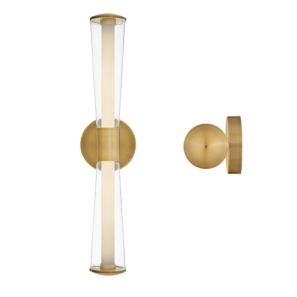 Hinkley Elin LED Bathroom Wall Light in Lacquered Brass