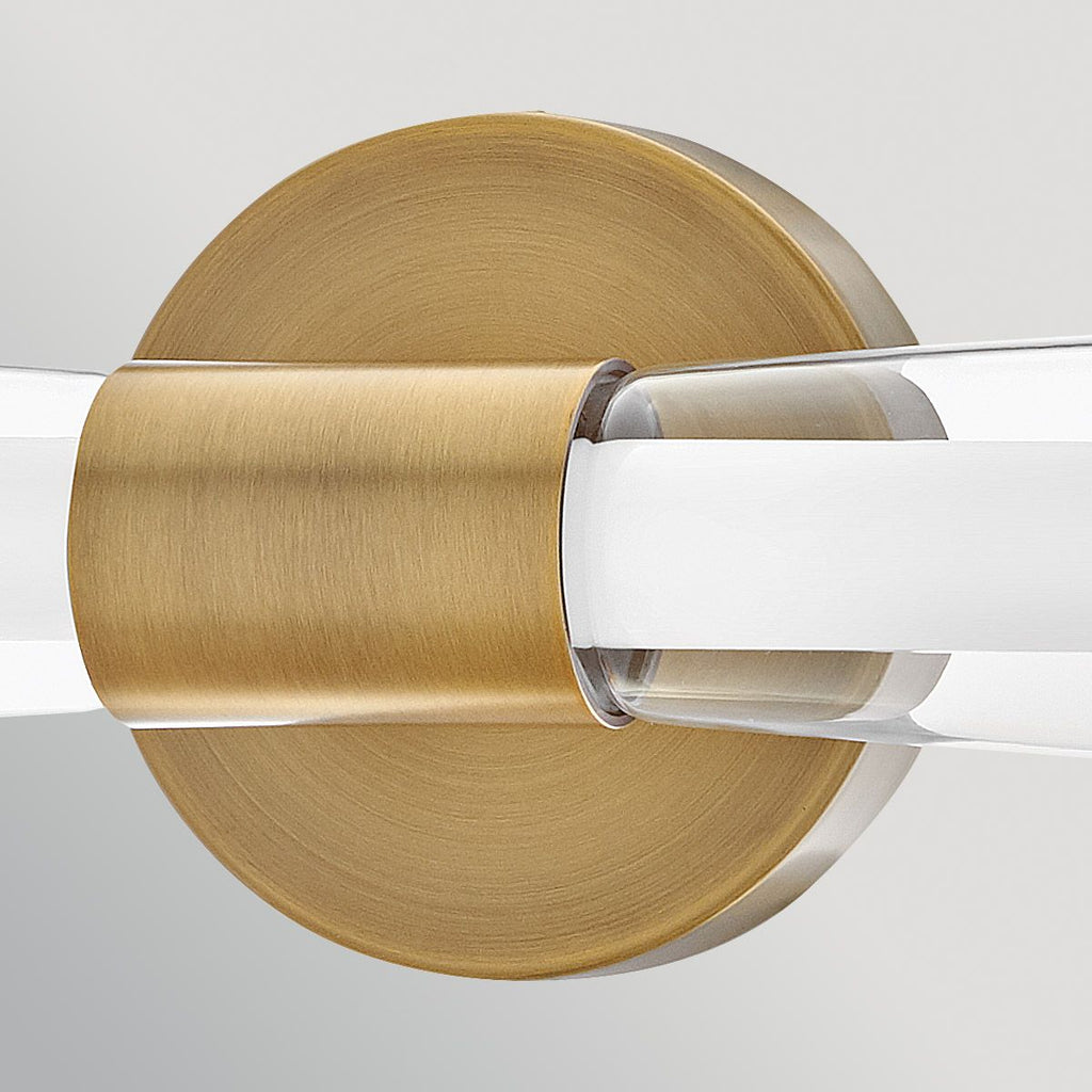 Hinkley Elin LED Bathroom Wall Light in Lacquered Brass