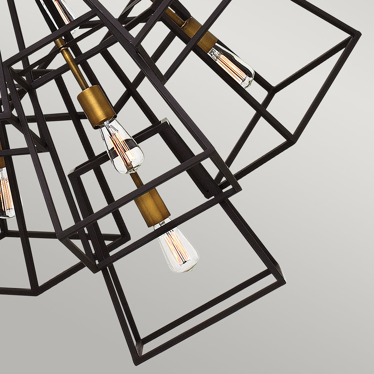 Hinkley Fulton 7 Light Multi-Arm Pendant Light in Bronze