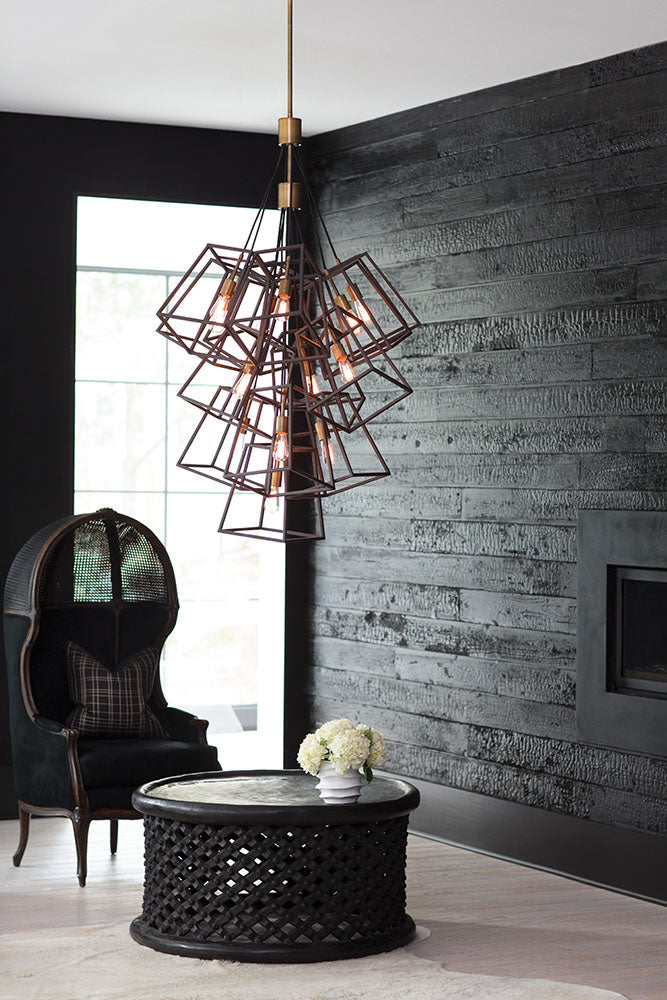 Hinkley Fulton Large 13 Light Chandelier in Bronze