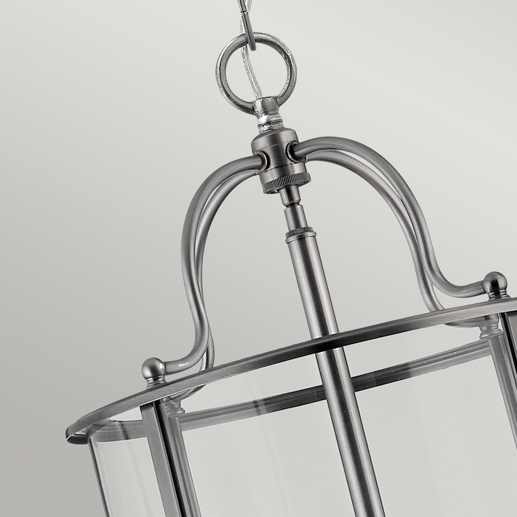 Hinkley Gentry Large 6 Light Pendant Light in Pewter
