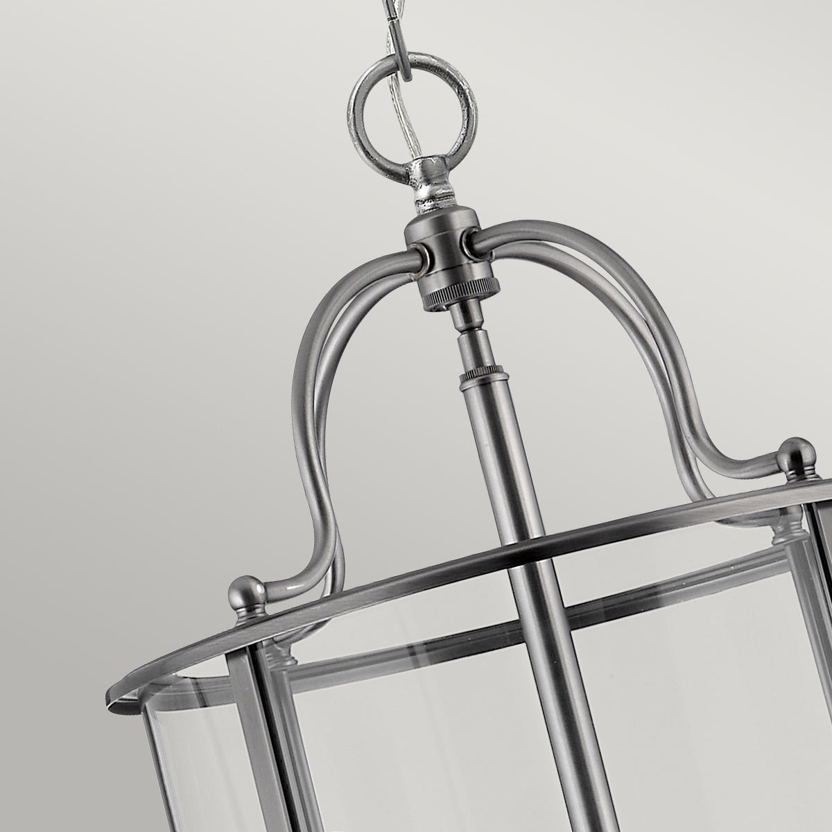 Hinkley Gentry Large 6 Light Pendant Light in Pewter