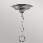 Hinkley Gentry Large 6 Light Pendant Light in Pewter