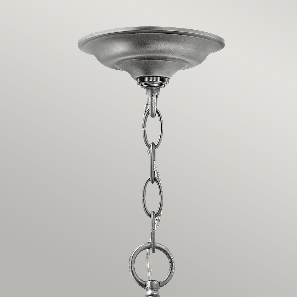 Hinkley Gentry Large 6 Light Pendant Light in Pewter
