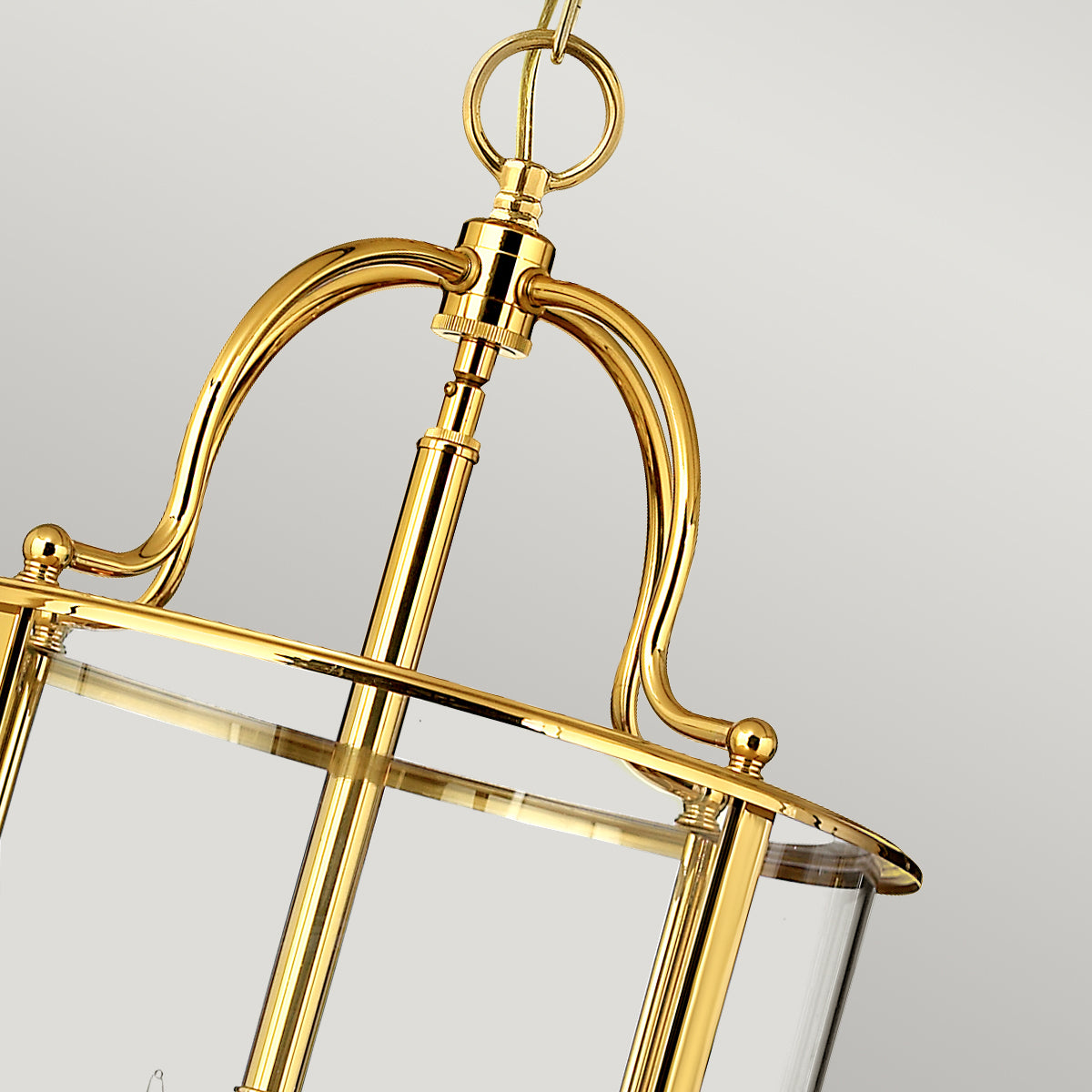Hinkley Gentry Large Pendant Light in Polished Brass