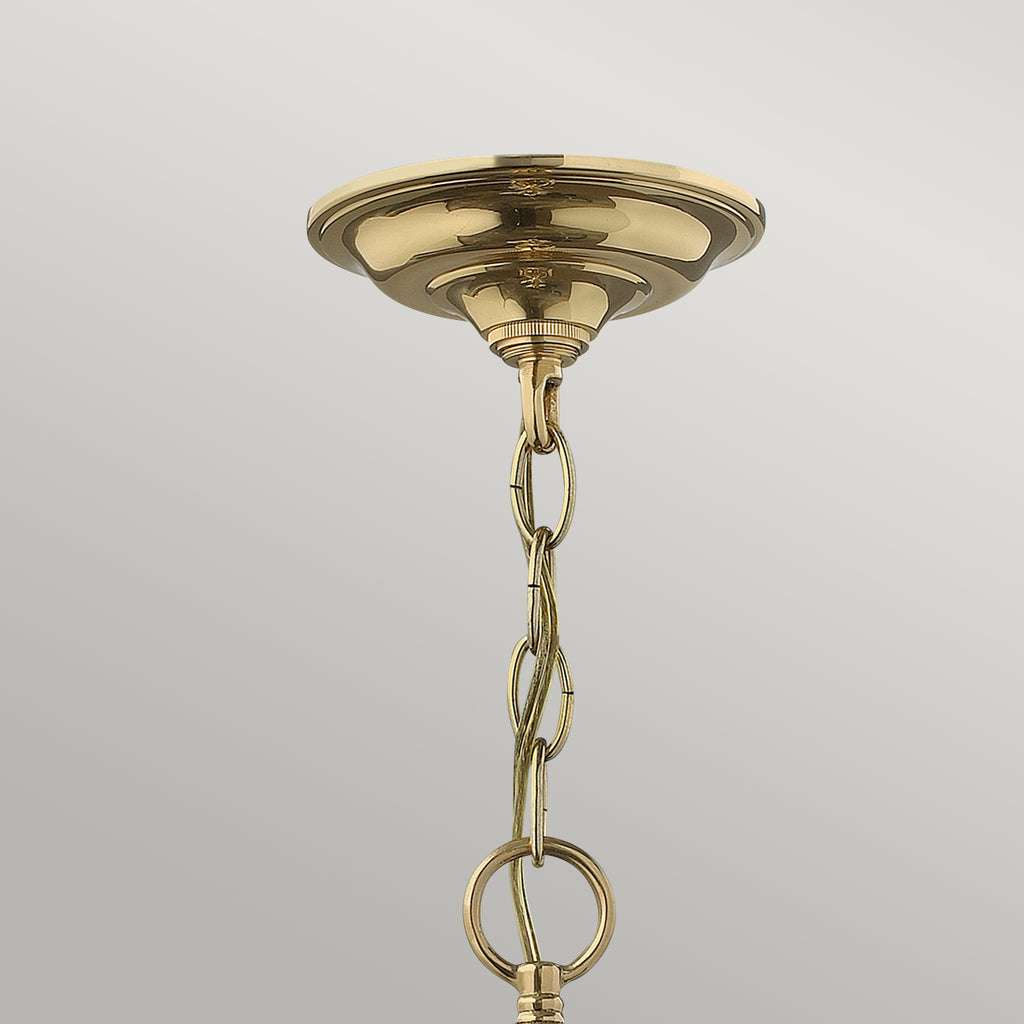 Hinkley Gentry Large Pendant Light in Polished Brass