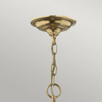 Hinkley Gentry Large Pendant Light in Polished Brass