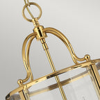 Hinkley Gentry Medium 4 Light Pendant Light in Polished Brass