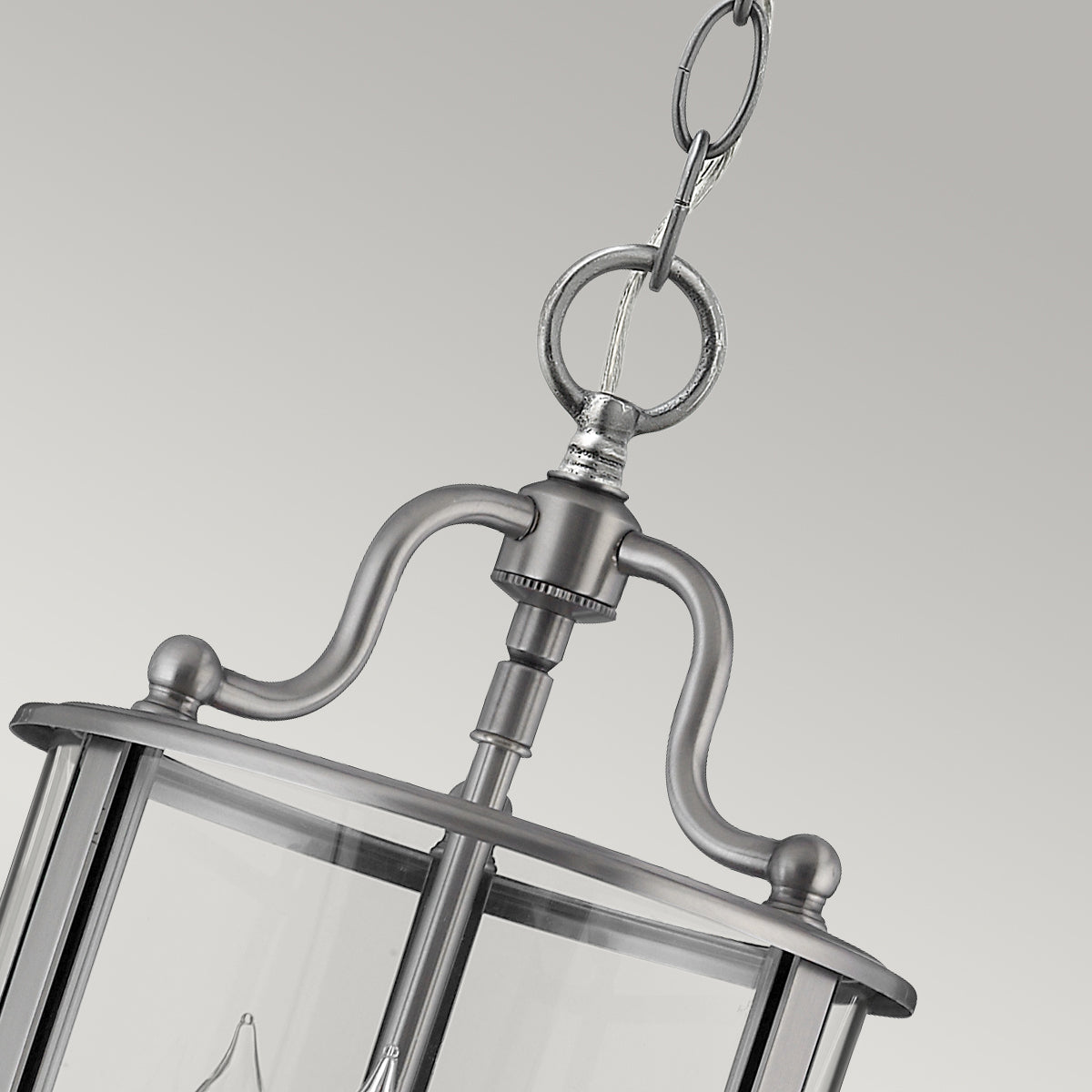 Hinkley Gentry Small 3 Light Pendant Light in Pewter