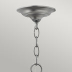 Hinkley Gentry Small 3 Light Pendant Light in Pewter