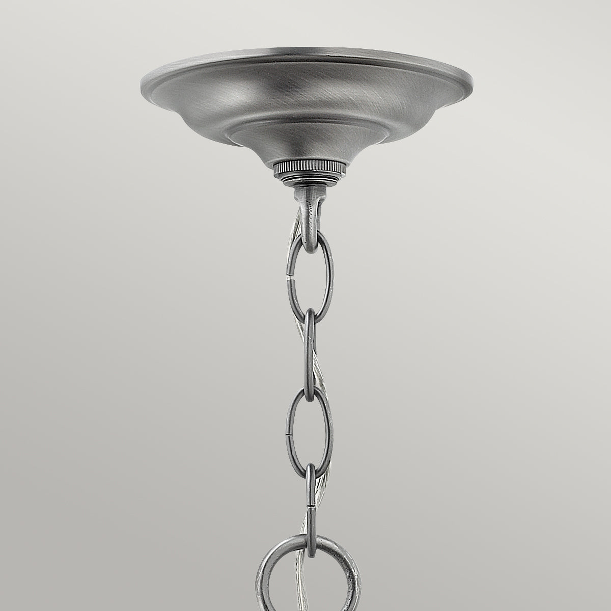 Hinkley Gentry Small 3 Light Pendant Light in Pewter