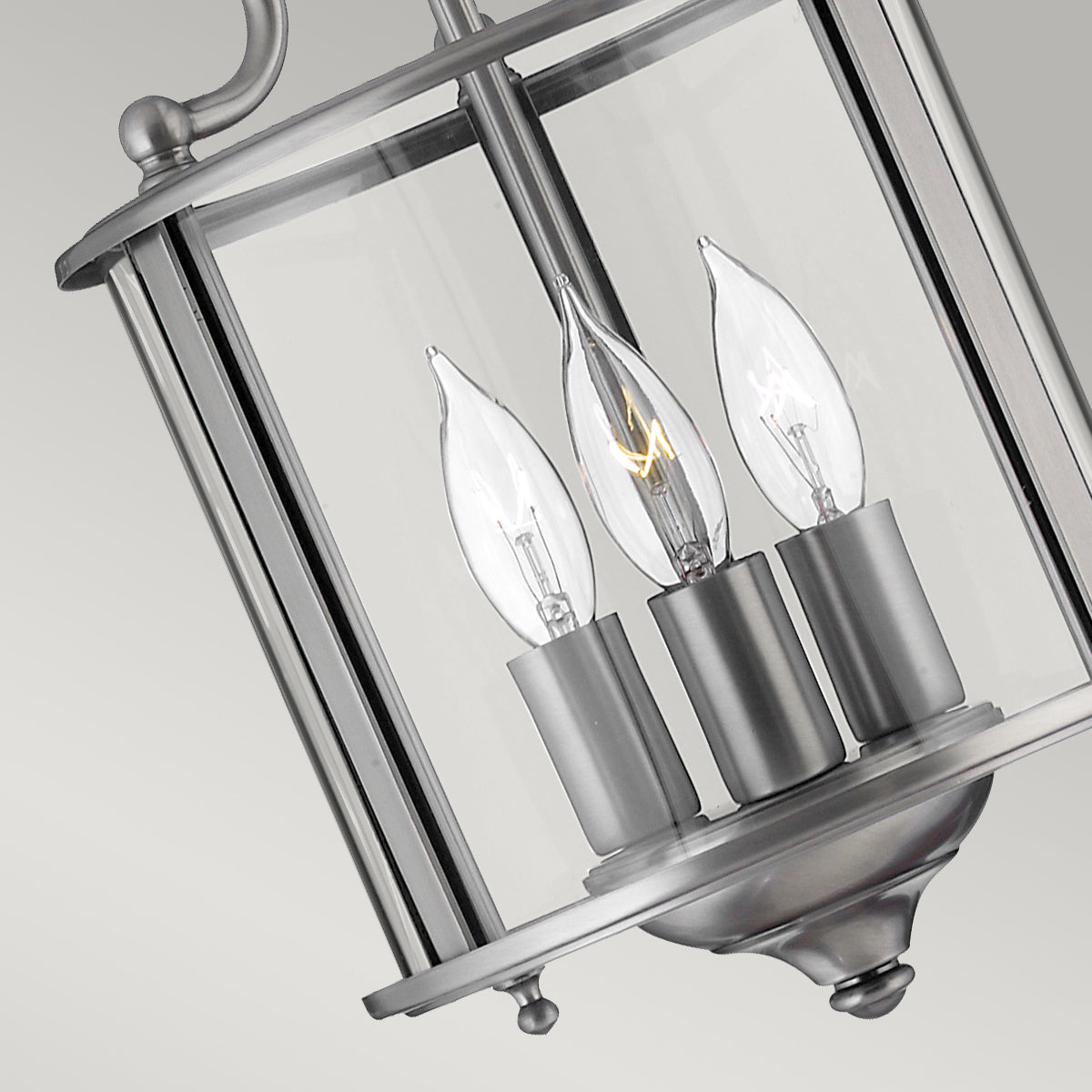 Hinkley Gentry Small 3 Light Pendant Light in Pewter