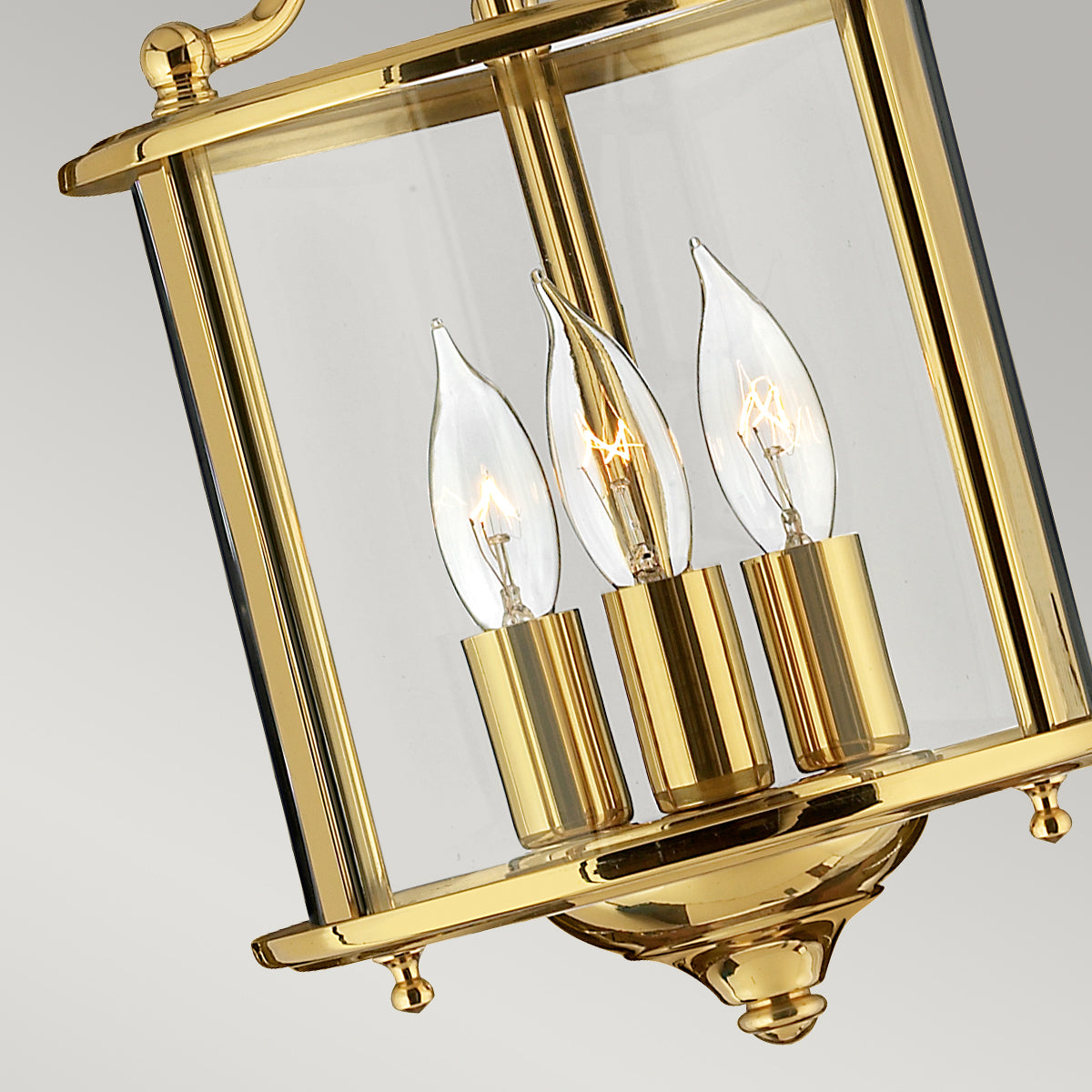 Hinkley Gentry Small 3 Light Pendant Light in Polished Brass