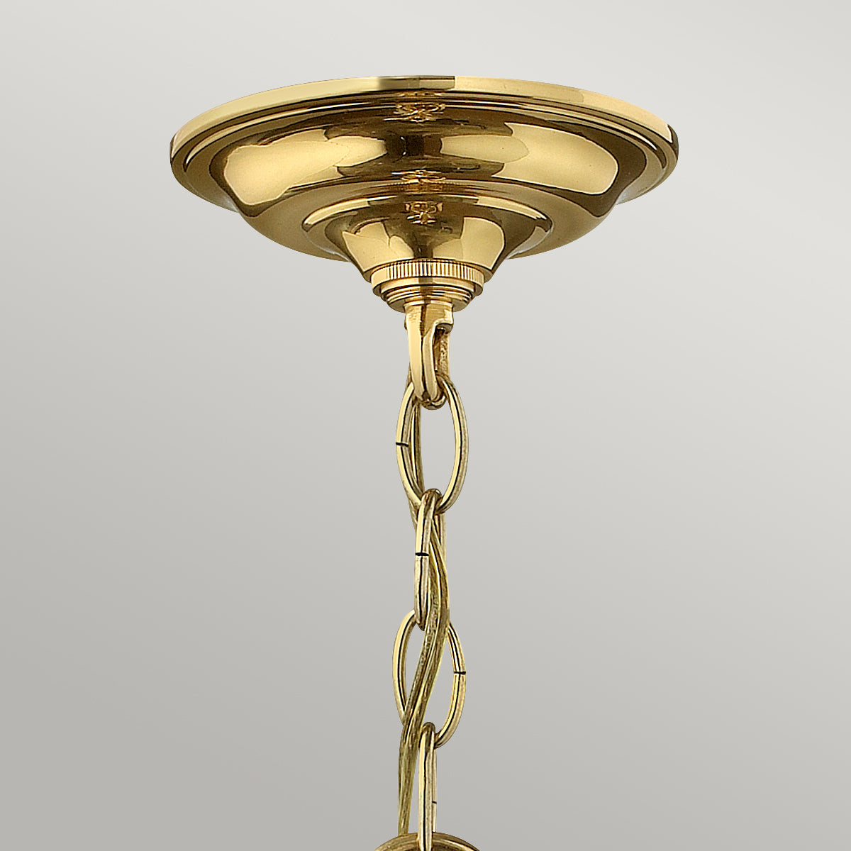Hinkley Gentry Small 3 Light Pendant Light in Polished Brass