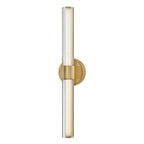 Hinkley Georgette Medium LED Bathroom Wall Light in Lacquered Brass