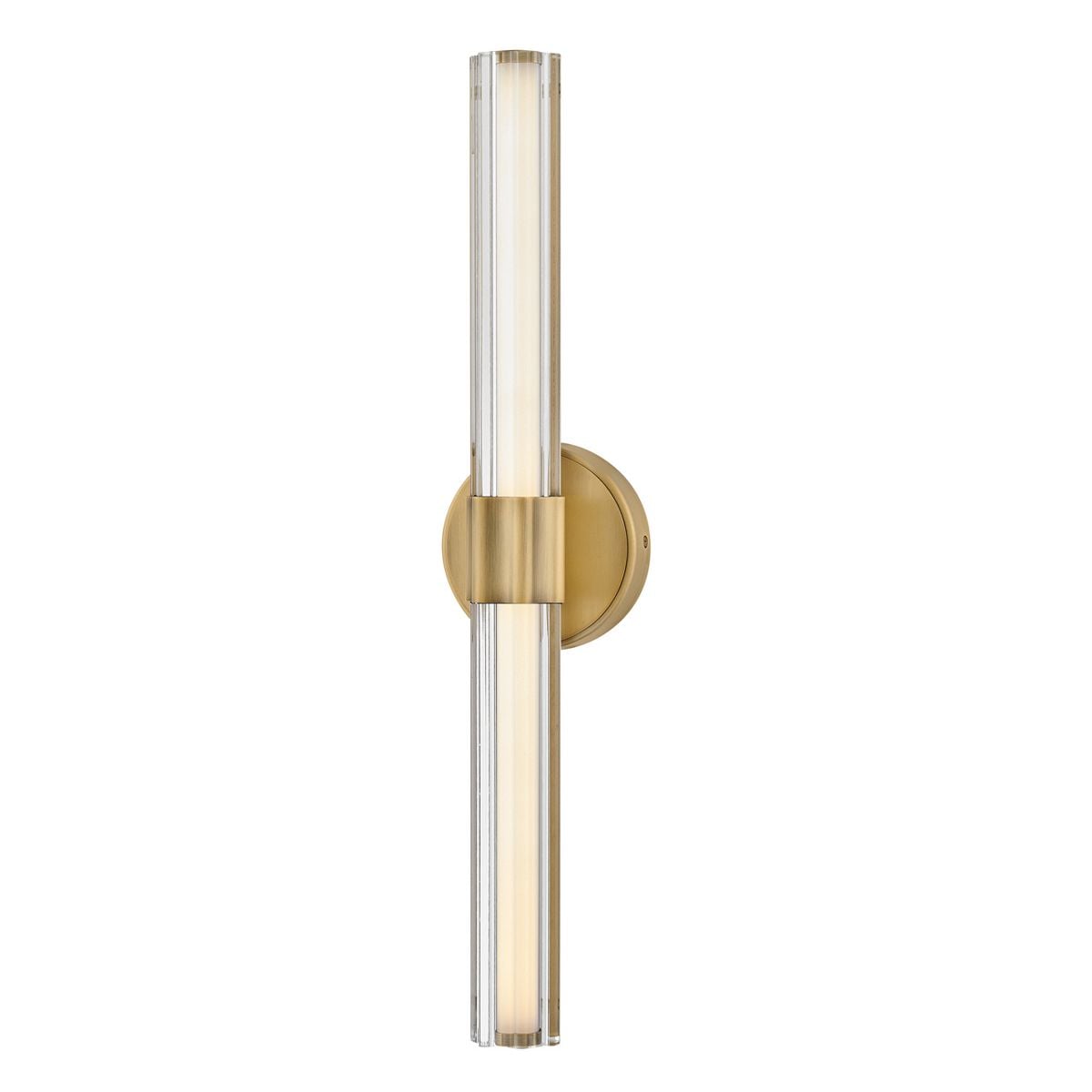 Hinkley Georgette Medium LED Bathroom Wall Light in Lacquered Brass