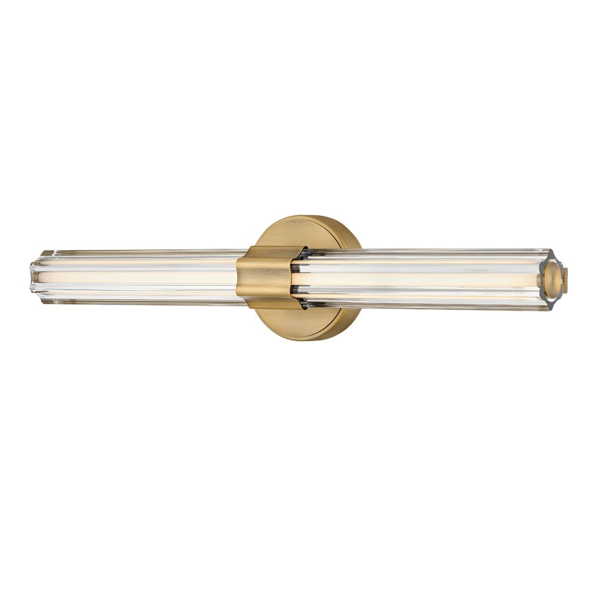 Hinkley Georgette Medium LED Bathroom Wall Light in Lacquered Brass