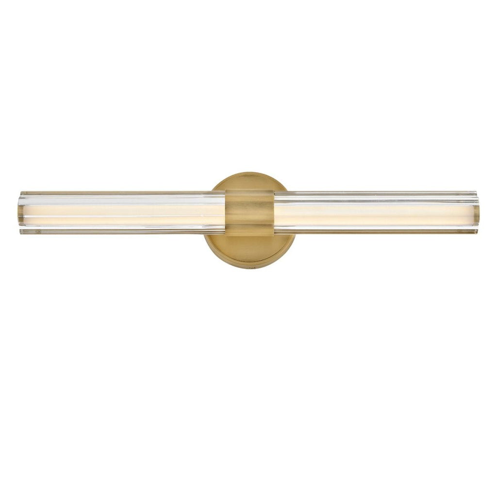 Hinkley Georgette Medium LED Bathroom Wall Light in Lacquered Brass