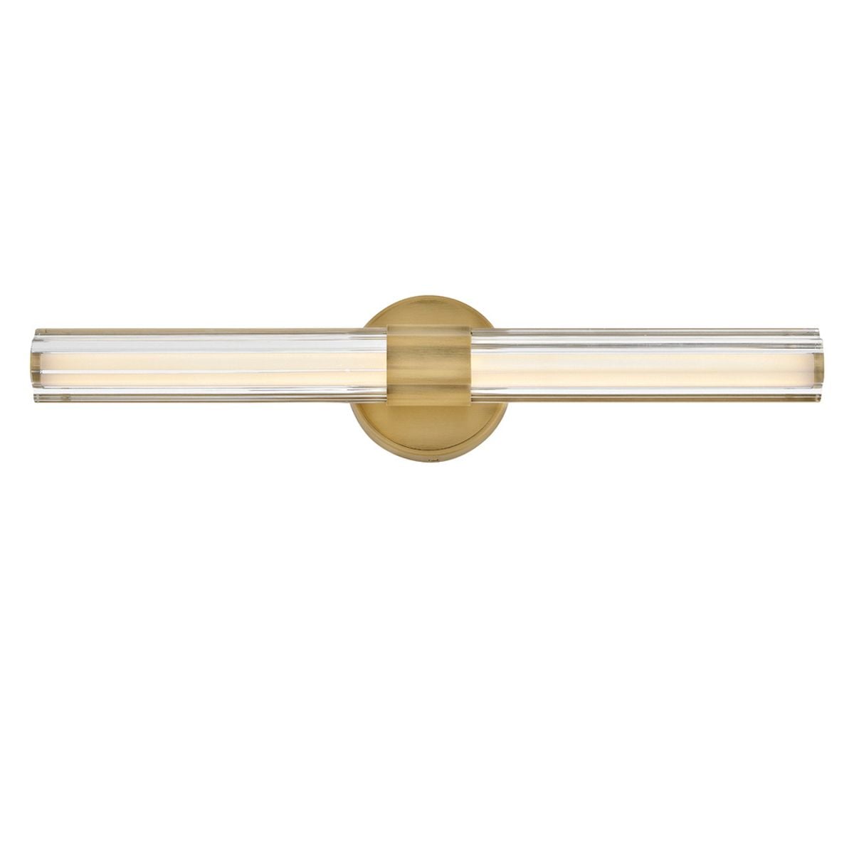 Hinkley Georgette Medium LED Bathroom Wall Light in Lacquered Brass